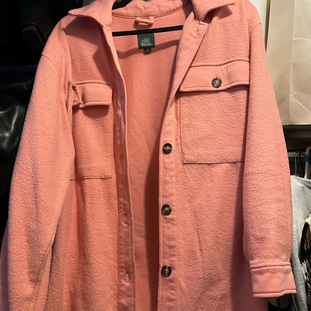 Wild Fable Pink Utility Jacket Relaxed Fit